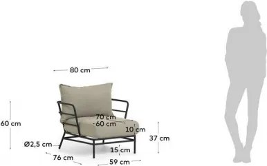 MARELUZ záhradné kreslo