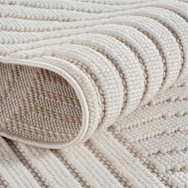 Koberec Helix geometrický, krémový kruh