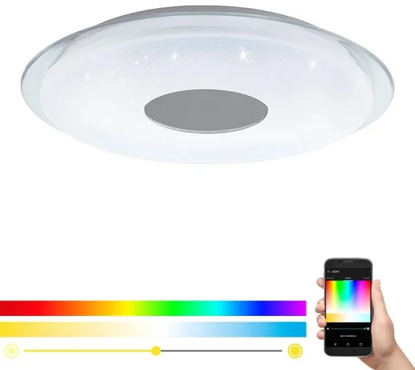 Eglo 98768 - LED RGB Stmievateľné stropné svietidlo LANCIANO-C LED/38W/230V + DO