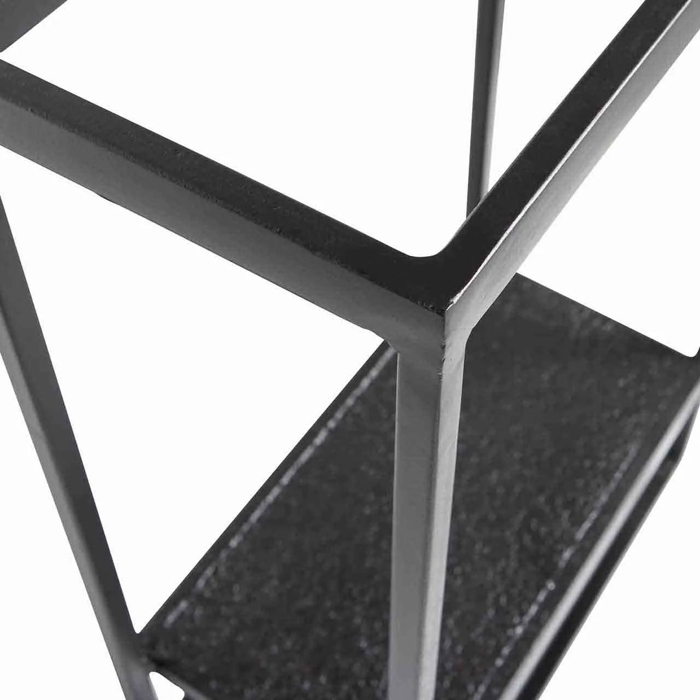 Čierna Polica Febe 60 × 40 × 20 cm WOOOD