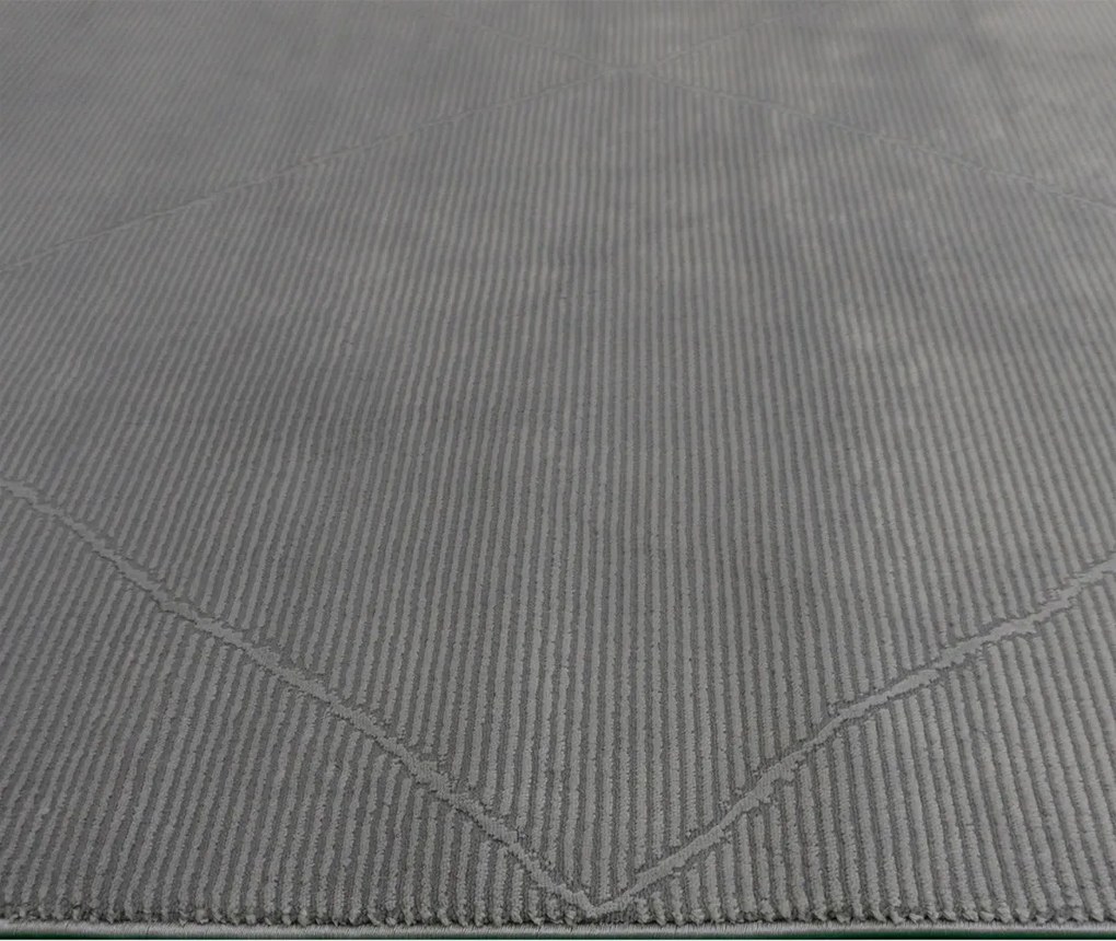 BE Koberec Zurich 1903 GREY – sivý obdĺžnikový Rozmer: 200x290 cm