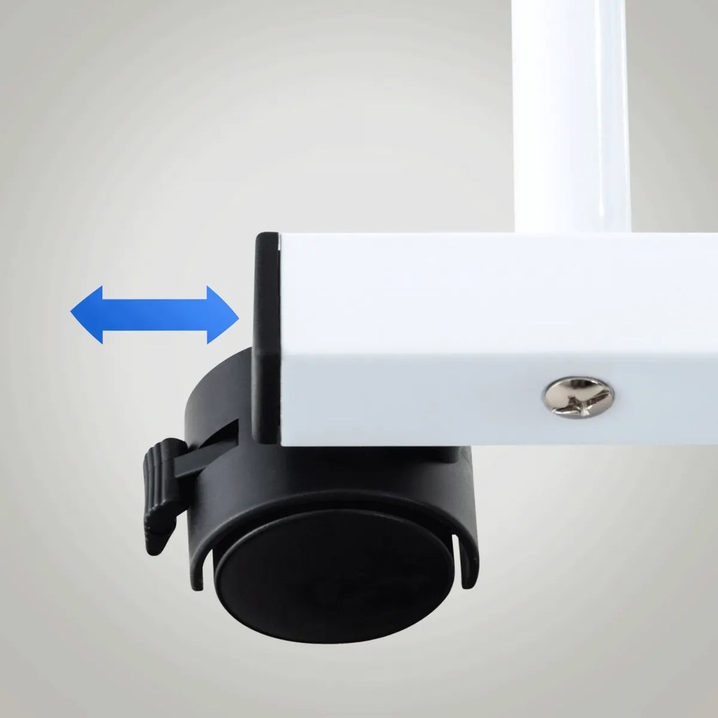 Stojace zrkadlo Evoir 317226 - 151x39x39 cm - Biela