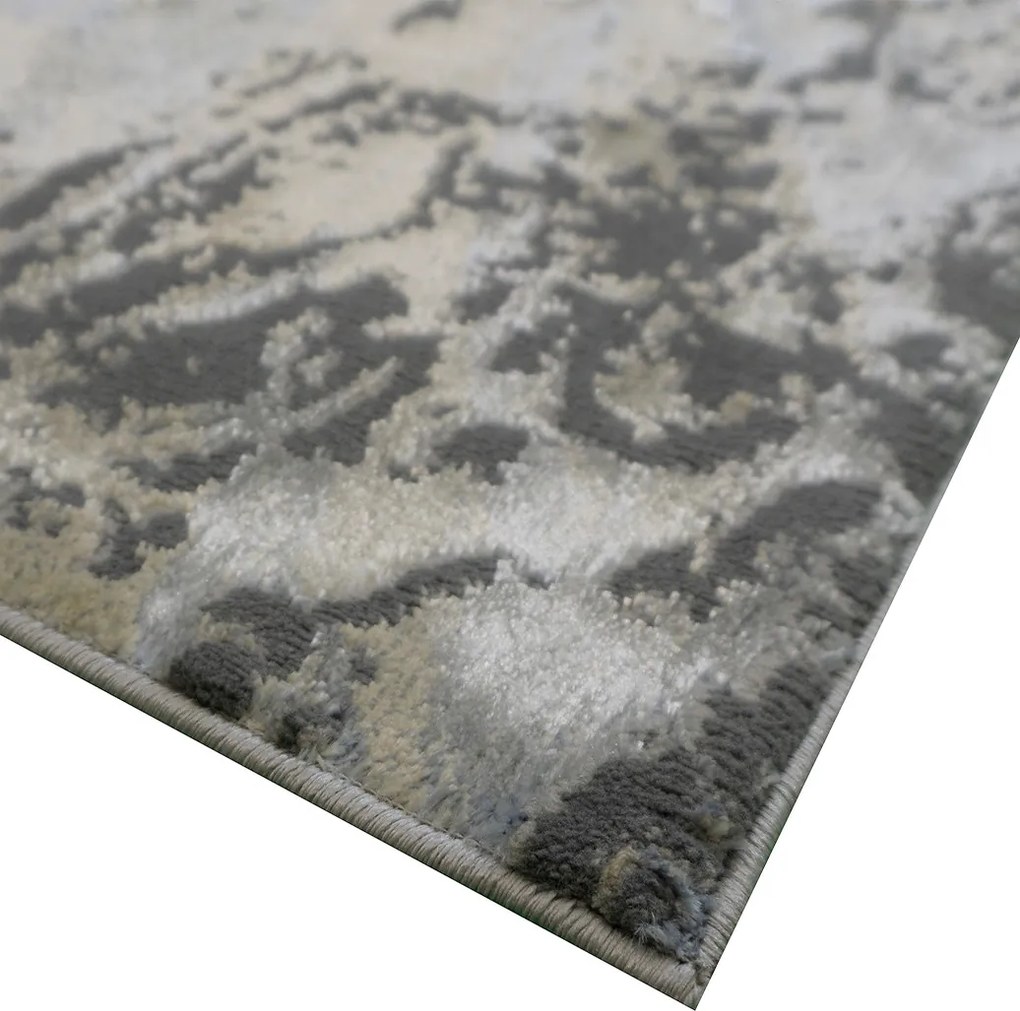 Koberec Allianz 6307 GREY – sivý obdĺžnikový koberec s vzorom Rozmer: 240x330 cm