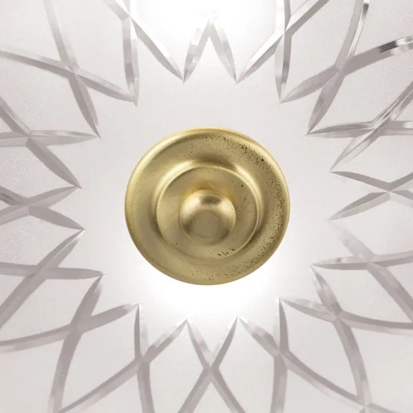 Orion DL 7-791/37 - Stropné svietidlo PORTO 2xE27/40W/230V pr. 37 cm zlatá