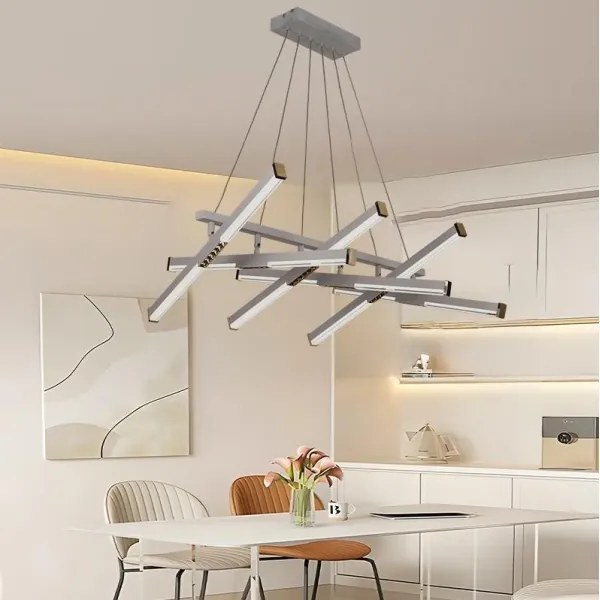 LED Stmievateľný luster na lanku LED/90W/230V 3000-6500K + diaľkové ovládanie