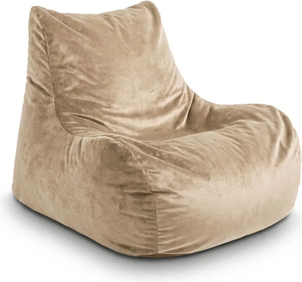 Sablio Sedací vak Bean SOFTY - Sand - 60 x 70 x 70 cm