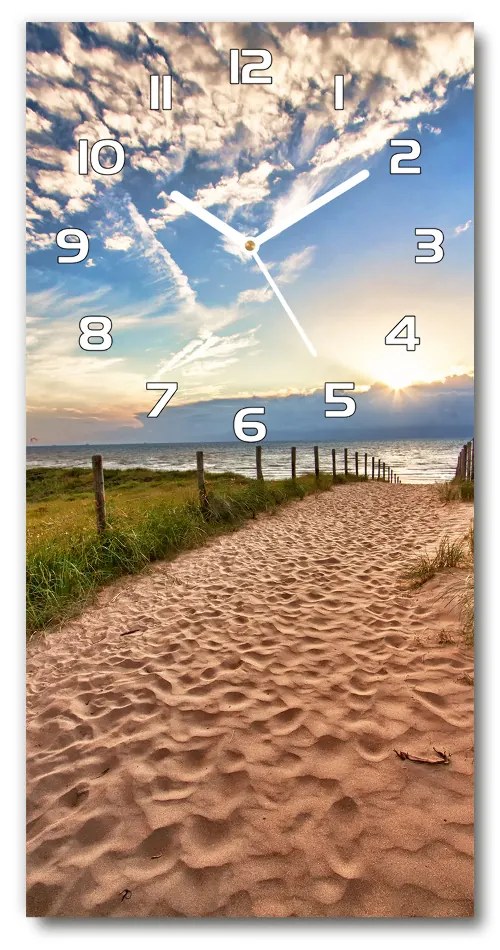 Nástenné hodiny tiché Chodník na pláž pl_zsp_30x60_f_44498296