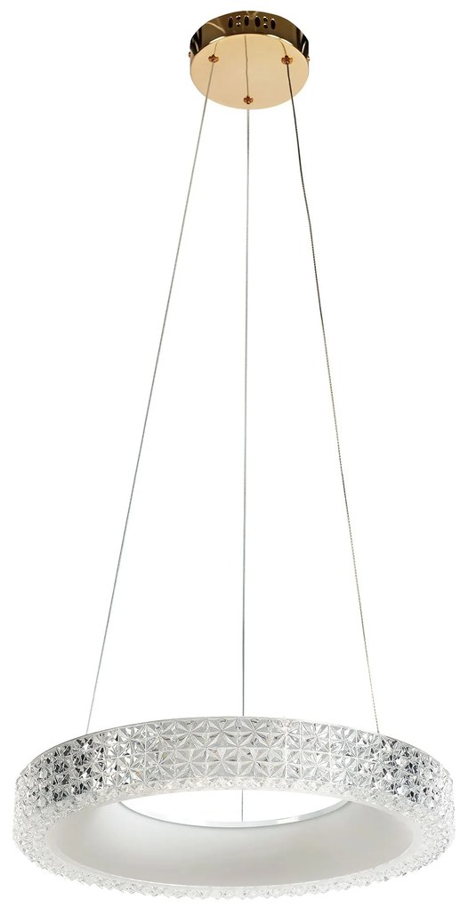 Toolight Toolight, LED závesné osvetlenie 40cm, 24W, 4000K, MS001-CP, ružové zlato, OSW-09610