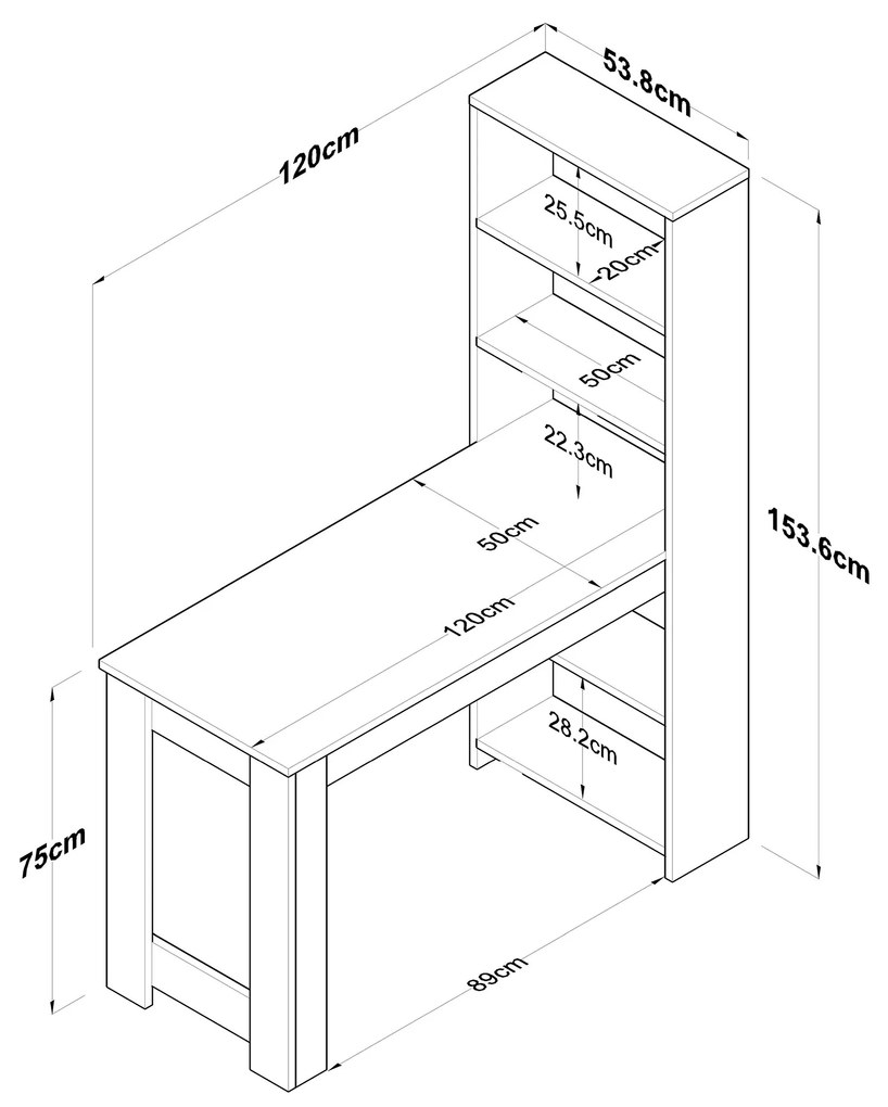 Jedálenský stôl (pre 4 osoby) Jared 102 (Orech + Biela). Vlastná spoľahlivá doprava až k Vám domov. 1073306