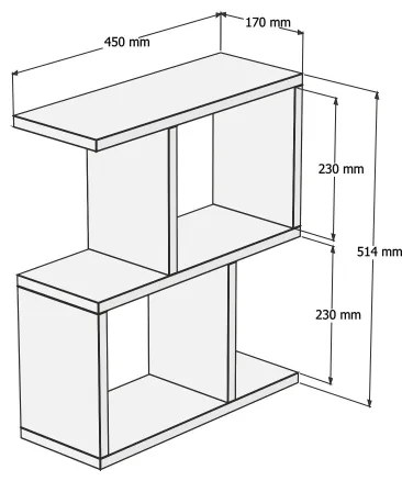 Odkladací stolík CROS, dekor mramoru, béžový