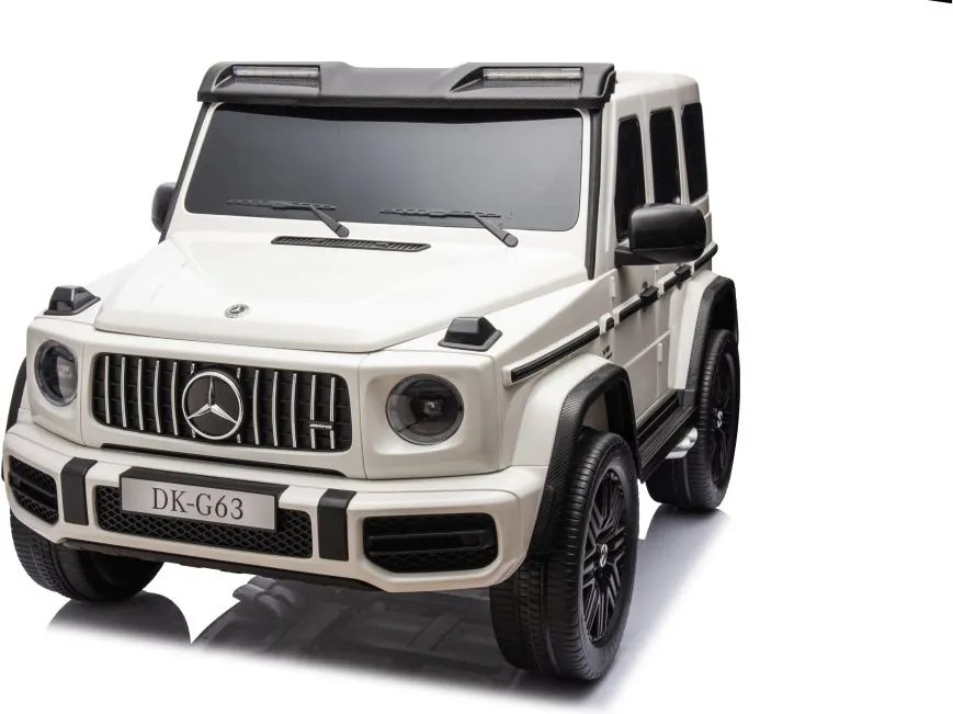 LEAN CARS Elektrické autíčko Mercedes G63 XXL biele 4x4 24V