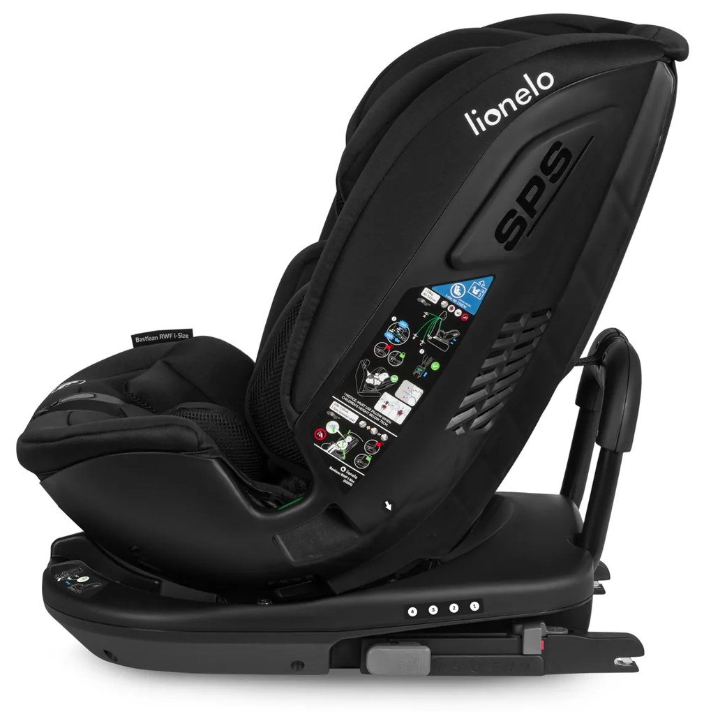 Autosedačka Lionelo Bastiaan RWF i-size 40-150 cm 0-36 KG Farba: Black Carbon