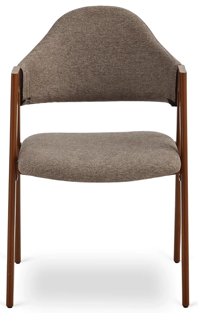 PROXIMA.store - Čalúnená jedálenska stolička RUIZ FARBA: béžová, FARBA NÔH: orech