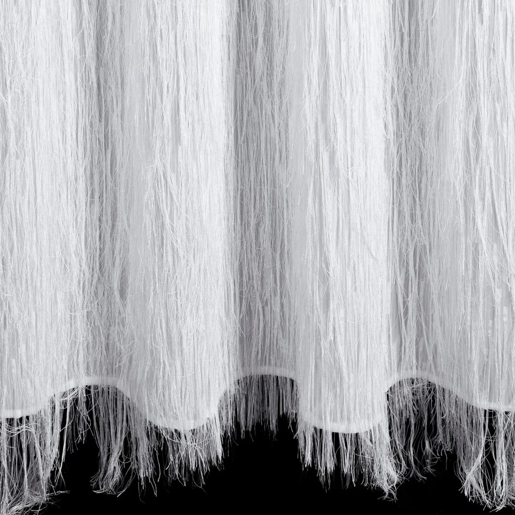 ZÁVES NA KRÚŽKOCH EVA MINGE AURORA 140X250 CM BIELA