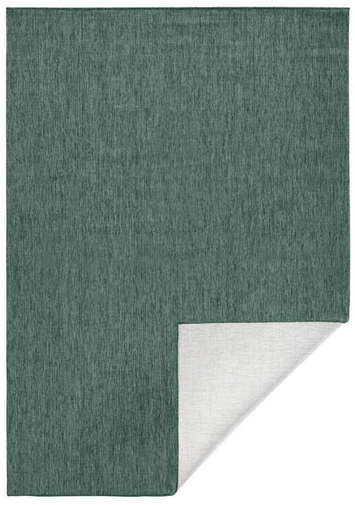 NORTHRUGS - Hanse Home koberce Kusový koberec Twin-Wendeteppiche 103095 grün creme – na von aj na doma - 80x150 cm