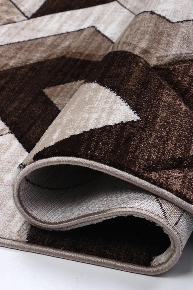 Koberec Cosmic Carving 5103 CREAM/BROWN rozmery koberec: 120x170 cm