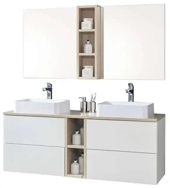 Mereo, Aira, kúpeľňová skrinka 53x20 cm, spodná, biela, MER-CN714S | BIANO