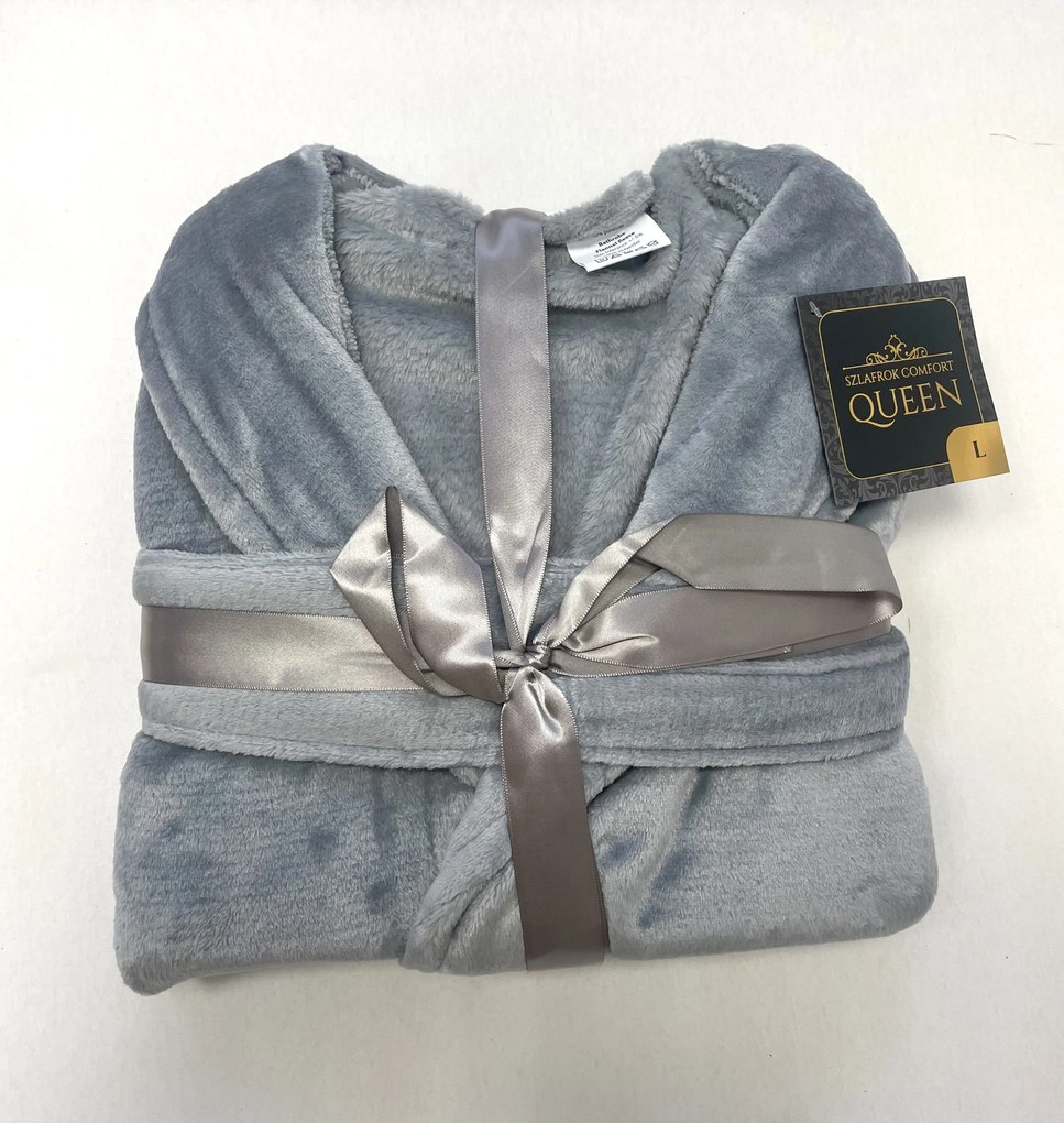 Župan z mikrovlákna Queen Sivý TiaHome - S