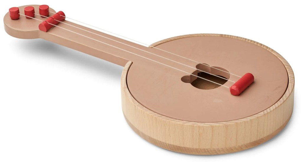 LIEWOOD Drevené banjo Chas Apple Red/Tuscany Rose