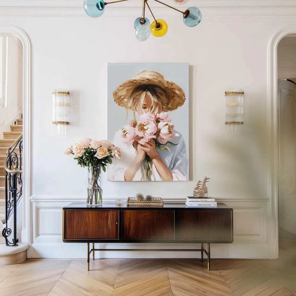 Obraz s ručne maľovanými prvkami 70x100 cm Estelle – Styler