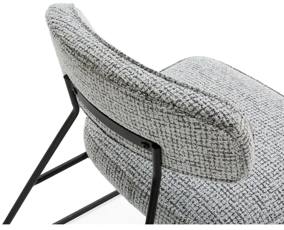 Čierno-biele kreslo Elon – Marckeric