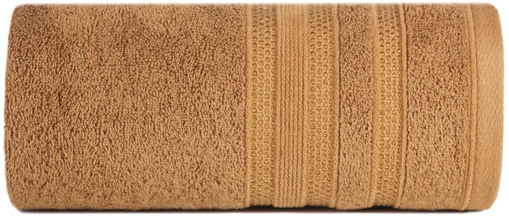 BAVLNENÝ UTERÁK JUDY 50X90 CM HNEDÁ