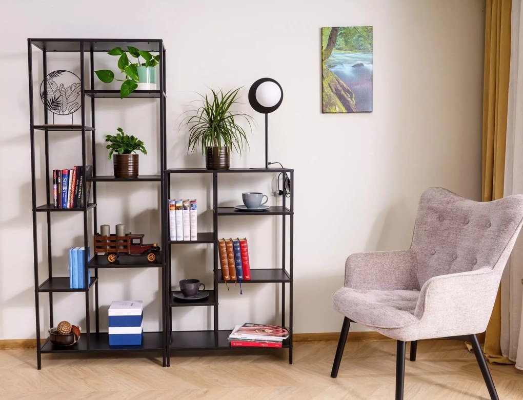 Regál Costa A 70 cm černý