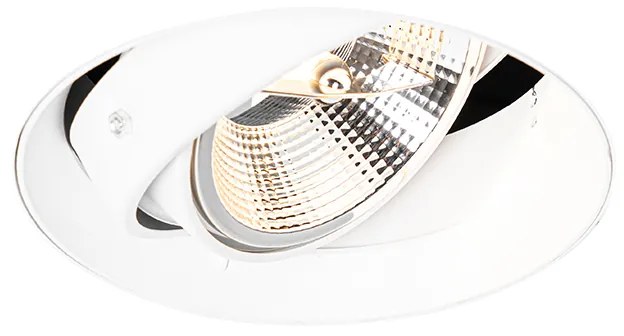 Moderné zapustené bodové svetlo biele GU10 AR111 okrúhle bez rámu - Oneon