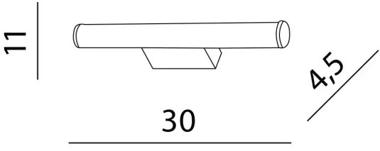LED nástenné svietidlo Jaro 30 4000K