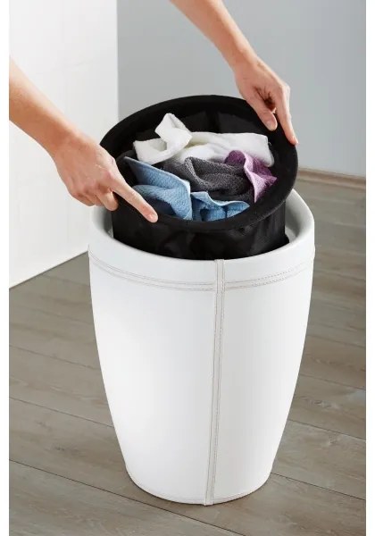 WENKO 21773100 - Stolička CANDY 36x50,5 cm biela/čierna