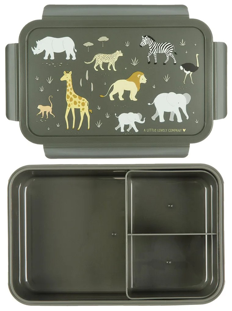 A Little Lovely Company - škatuľka na desiatu - zvieratá zo savany
