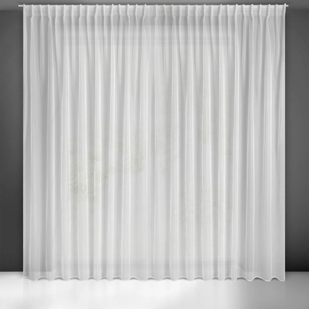 ZÁCLONA NA PÁSKE SIMONE 300X300 CM BIELA
