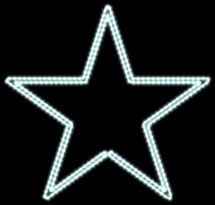 DECOLED LED světelná sada na vánoční stromy vysoké 12-14 m, teplá bílá s Flash, ledové dekory EFD11