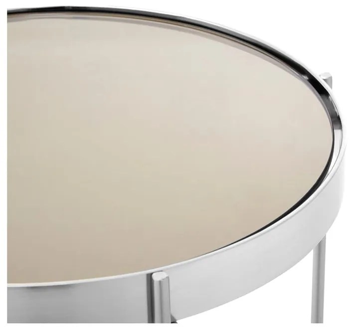 Okrúhly odkladací stolík so sklenenou doskou ø 33 cm Allure – Premier Housewares
