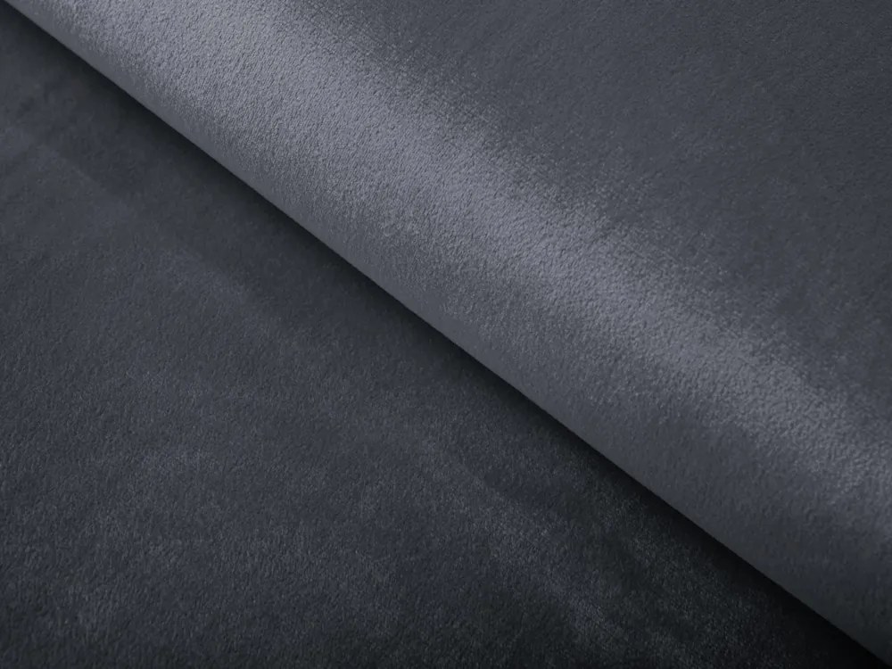 Biante Veľký zamatový oválny obrus Velvet Premium SVP-004 Antracitovo sivý 180x220 cm
