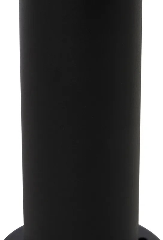 Vonkajšia stojaca lampa čierna s priehľadnou guľou 50 cm IP44 - Sfera