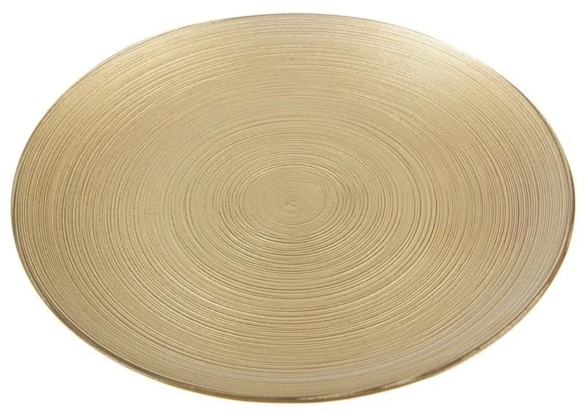 Orion Sklenený servírovací tanier Golden, pr. 21 cm, pr. 21 cm
