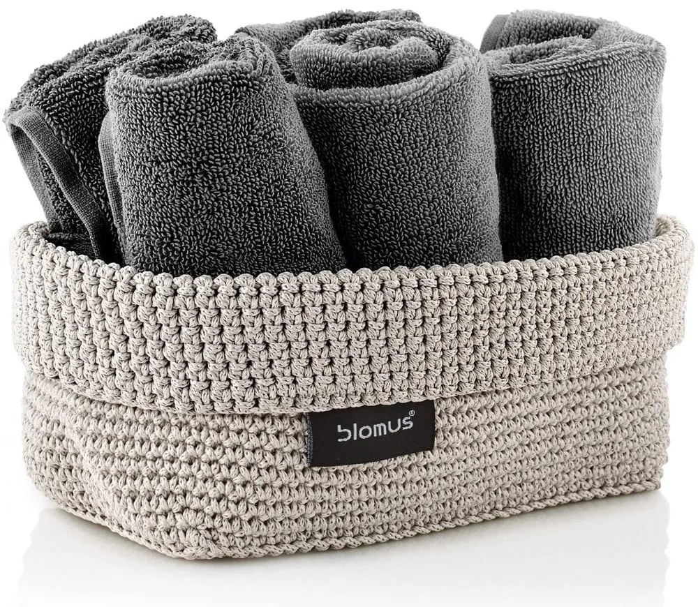 Béžový úložný Košík Blomus Rope, 11,5 x 20 cm
