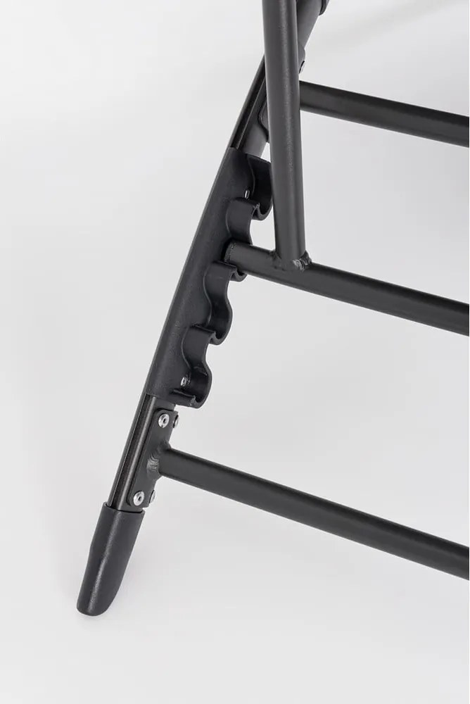 Antracitové kovové záhradné ležadlo Taylor – Bizzotto