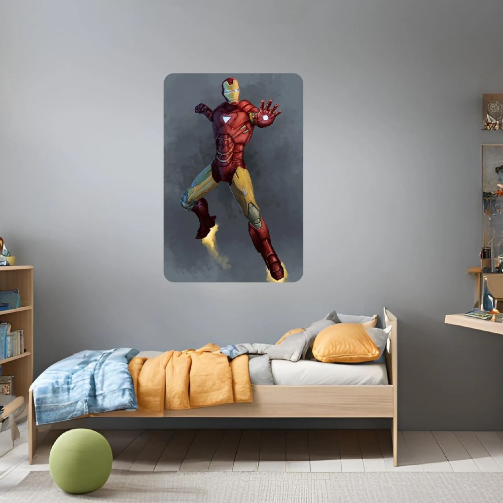 Ironman - textilná nálepka na stenu