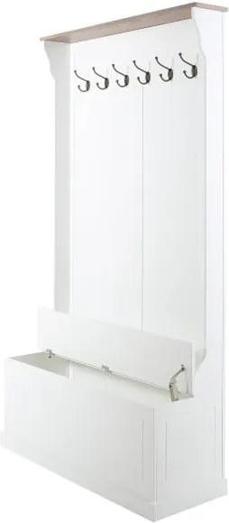 Biela predsieňová stena s lavicou Actona Aster