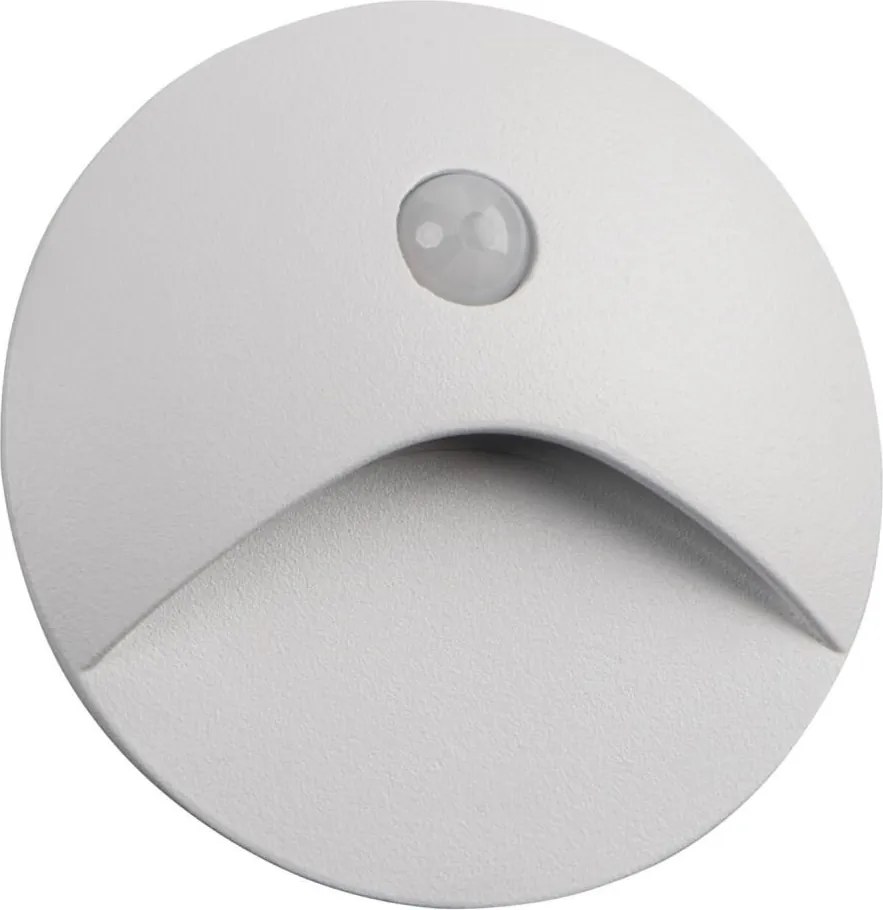Kanlux 39135 - LED schodové svietidlo EXIN so senzorom, 2,5W/230V, 4000K, IP65, biele, okrúhle