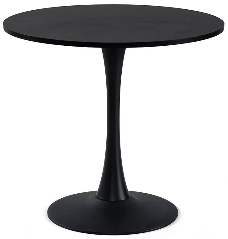 Noela Okrúhly jedálenský stôl v dekore čierneho dreva ORBIS 80