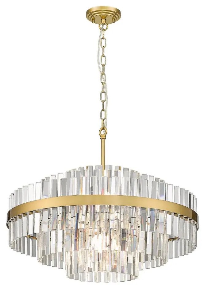 Zuma Line P0567-12A-2GAC - Luster na reťazi CONSTANTINOPLE 12xG9/28W/230V zlatá