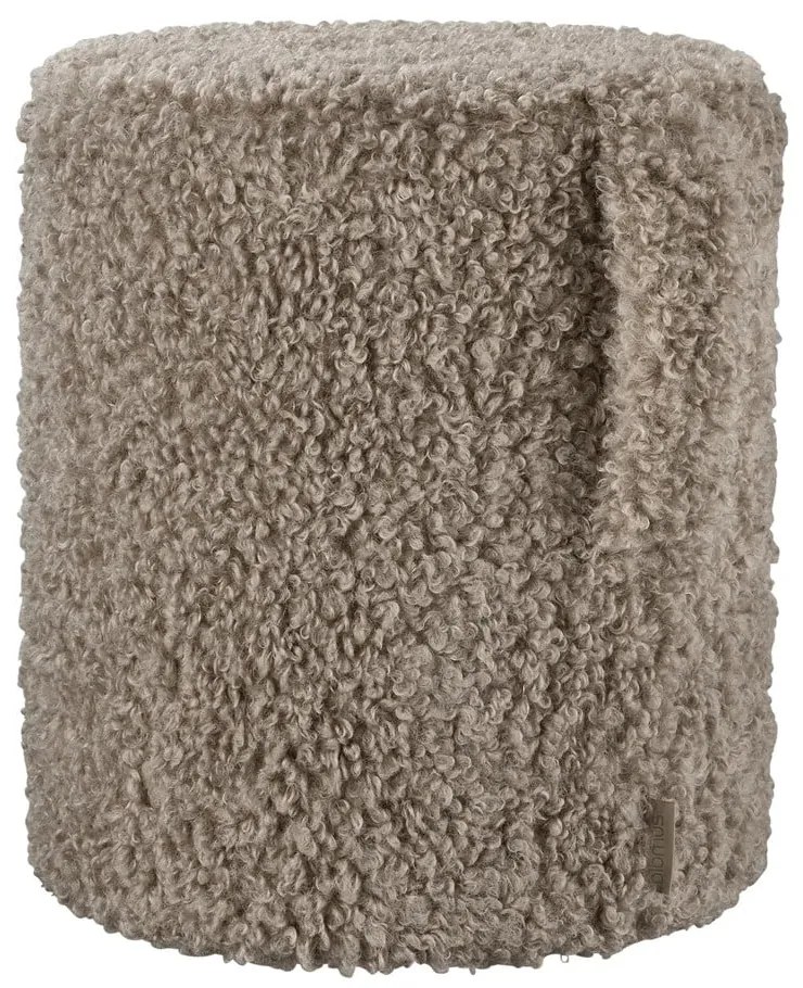 Hnedý taburet z textílie buklé Teddy – Blomus