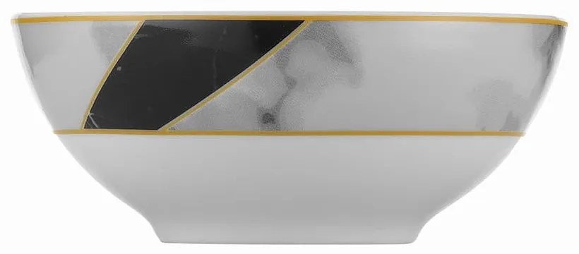 24-dielna súprava porcelánového riadu Kütahya Porselen Black&White