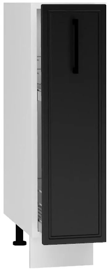 Kuchynské skrinka Emily D20 Cargo + kôš čierny hrášok