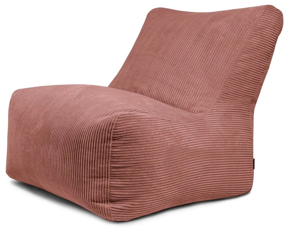 Menčestrový sedací vak v tehlovej farbe Seat 100 Lounge – SLOWDOWN