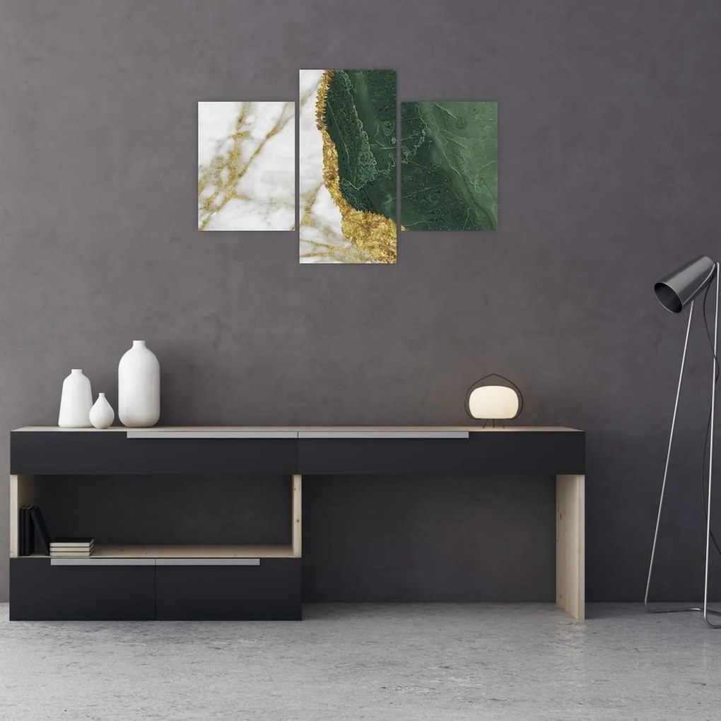 Obraz - Zelený mramor N⁰3 (90x60 cm)