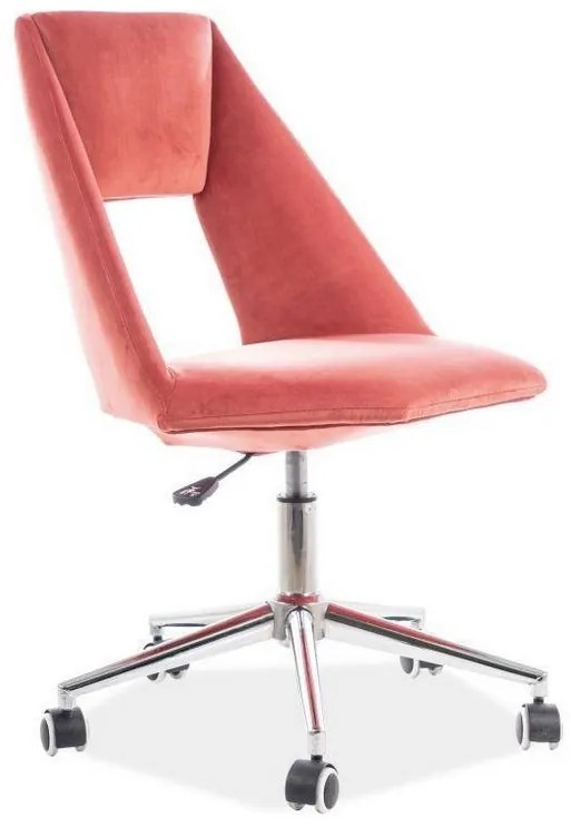 Detská stolička PAX VELVET, 54x84-94x46, ružová
